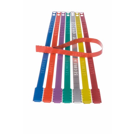 Dickey Mfg Co Premier Flat Metal Seal, 8-3/4in, Steel, Blue, 2000PK 31101A03-2M